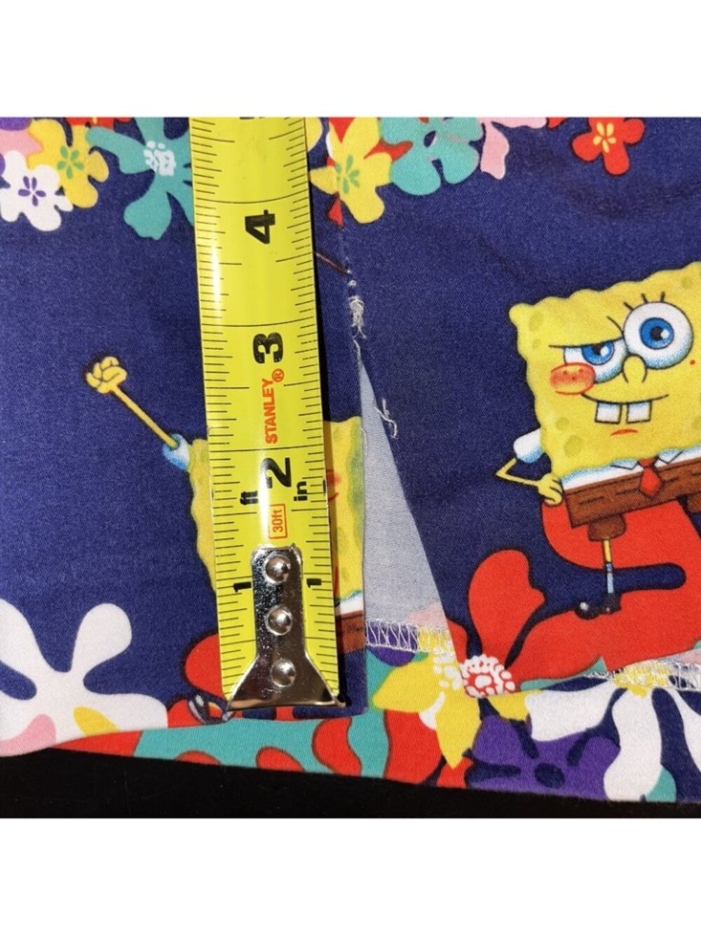 Loudmouth Ladies Golf SpongeBob SquarePants and Patrick Floral Skort Navy Size 8 - Picture 2 of 12